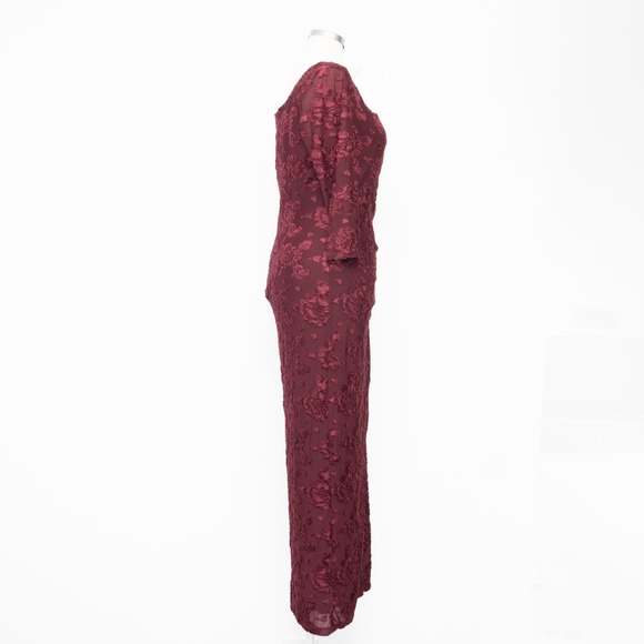 Adrianna Papell - Burnout Velvet Gown - Picture 5 of 11